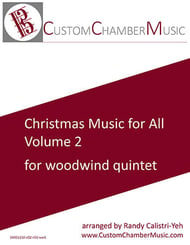 Christmas Carols for All, Volume 2 (for Woodwind Quintet) P.O.D. cover Thumbnail